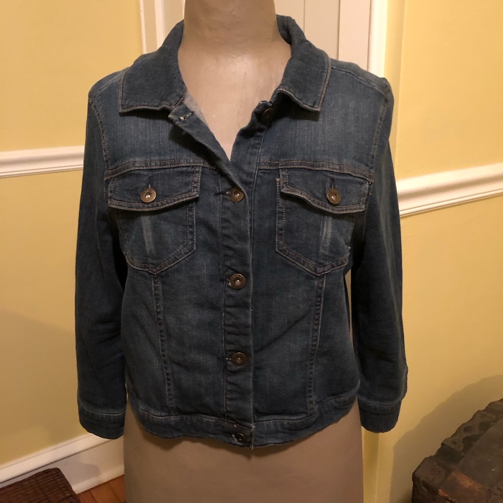 One World Live and Let Live Girl’s Teen Jean Jacket Size L